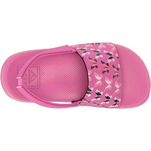 Reef Unisex-Child Little One Slide Sandal - Orchid Butterfly - Size 3 - Picture 4 of 6